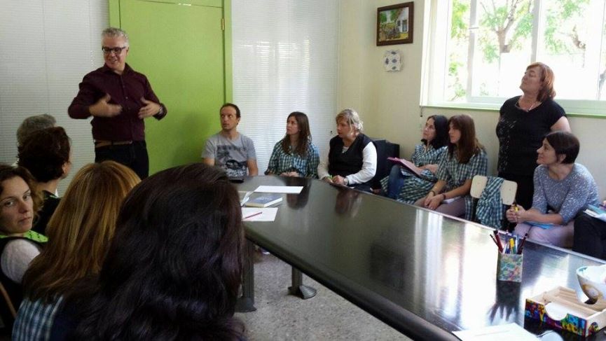 Juan Carlos Morcillo impartiendo el seminario en nuestra cooperativa