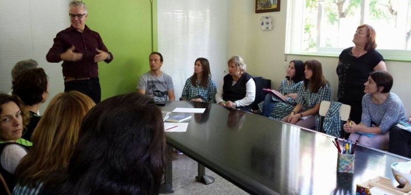 Juan Carlos Morcillo impartiendo el seminario en nuestra cooperativa