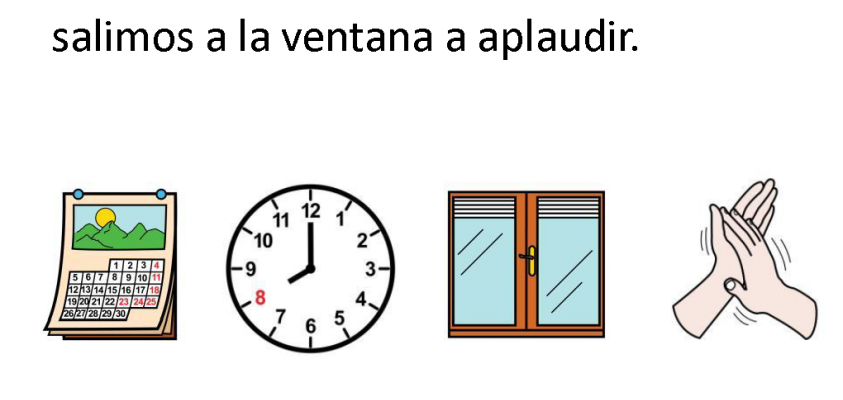 Todos los días a las 8 de la tarde salimos a la ventana a aplaudir.